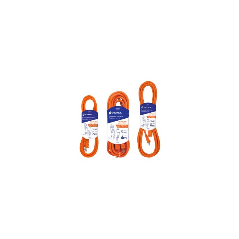 Extensiones de uso rudo Volteck calibre 16