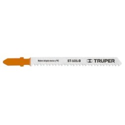 5 seguetas para sierra caladora 10 DPP zanco “T” corte recto para madera Truper Mod.ST-101-B