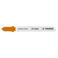 5 seguetas para sierra caladora 12 DPP zanco “t” corte recto para triplay Truper Mod.ST-119-B