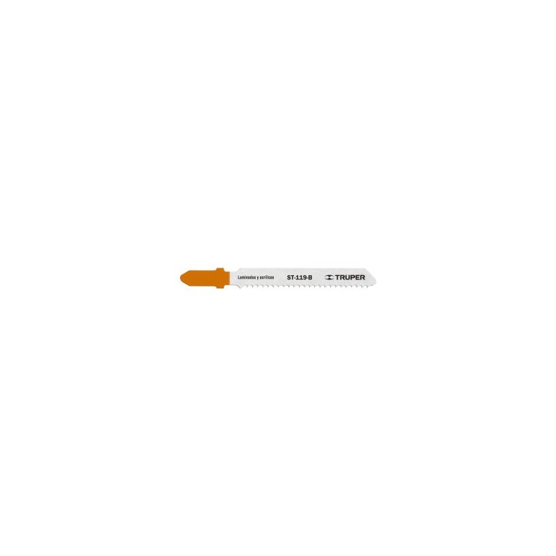 5 seguetas para sierra caladora 12 DPP zanco “t” corte recto para triplay Truper Mod.ST-119-B