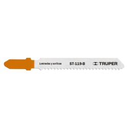 5 seguetas para sierra caladora 12 DPP zanco “t” corte recto para triplay Truper Mod.ST-119-B