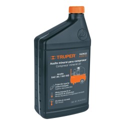 Aceite mineral para compresor Truper 1000 ml (34 oz) Mod. ACEM-32