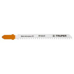 5 seguetas para sierra caladora 8 DPP zanco “T” corte recto para madera Truper Mod. ST-111-C