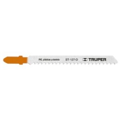 5 seguetas para sierra caladora 8 DPP zanco “T” corte recto para metal Truper Mod.ST-127-D