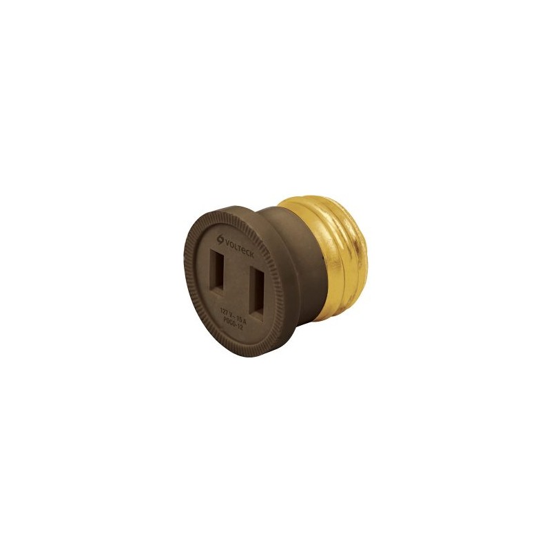 Adaptador de socket para foco Volteck a contacto Mod. POCO-12
