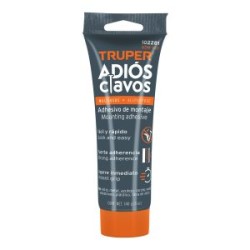 Adhesivo de montaje Adiós clavos Truper 140 g Mod. ADM-140 102281