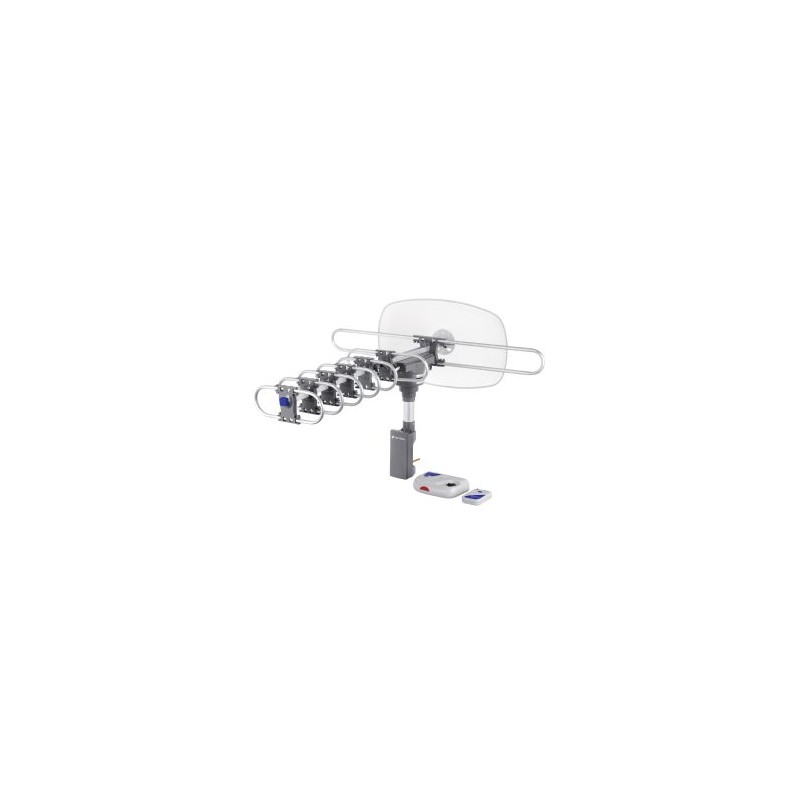 Antena aérea para TV Volteck giratoria 360° con cable coaxial 10 metros Mod. ANGI-360B