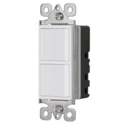 Apagador dúplex Volteck 1 sencillo y 1 de 3 vías línea Classic Mod. APDO-CLP