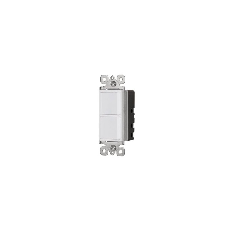 Apagador dúplex Volteck 1 sencillo y 1 de 3 vías línea Classic Mod. APDO-CLP