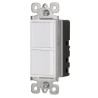 Apagador dúplex Volteck 1 sencillo y 1 de 3 vías línea Classic Mod. APDO-CLP