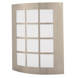 Arbotante exterior decorativo Volteck Lait 15 W acero inoxidable Mod. ARB-003L