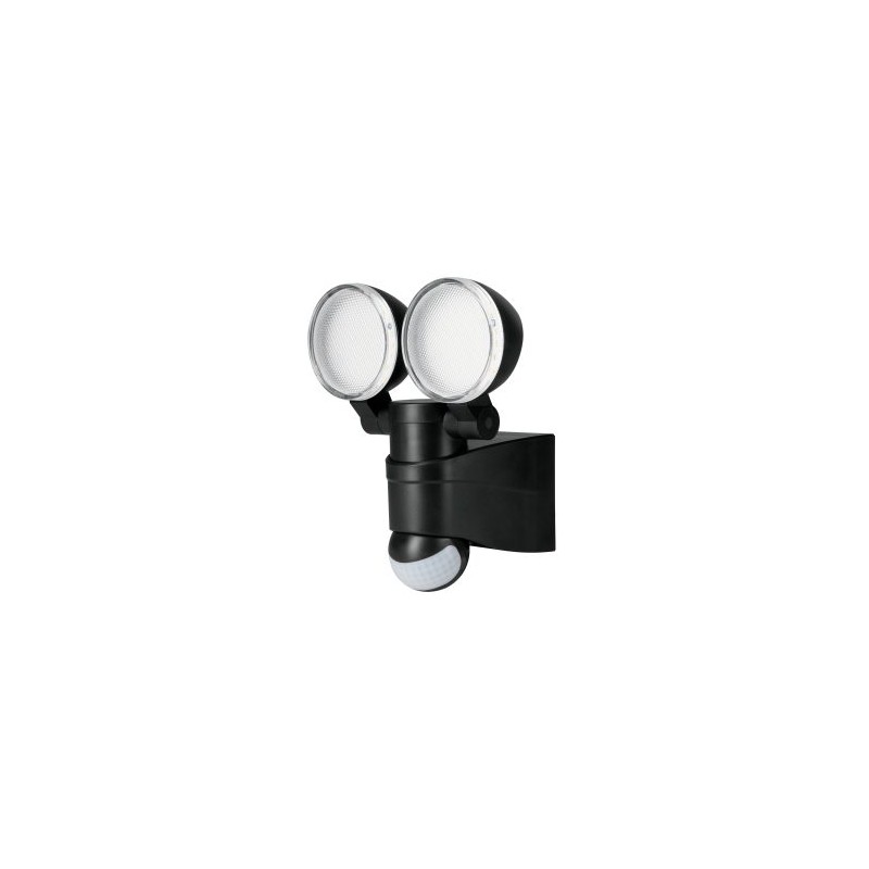 Arbotante negro Volteck Lait con sensor de movimiento LED