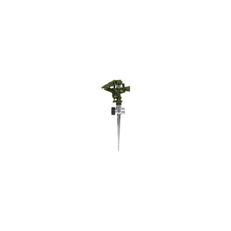 Aspersor verde plástico dos vías estaca de zinc de 11? Pretul Mod. ASVE-11X