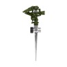 Aspersor verde plástico dos vías estaca de zinc de 11? Pretul Mod. ASVE-11X