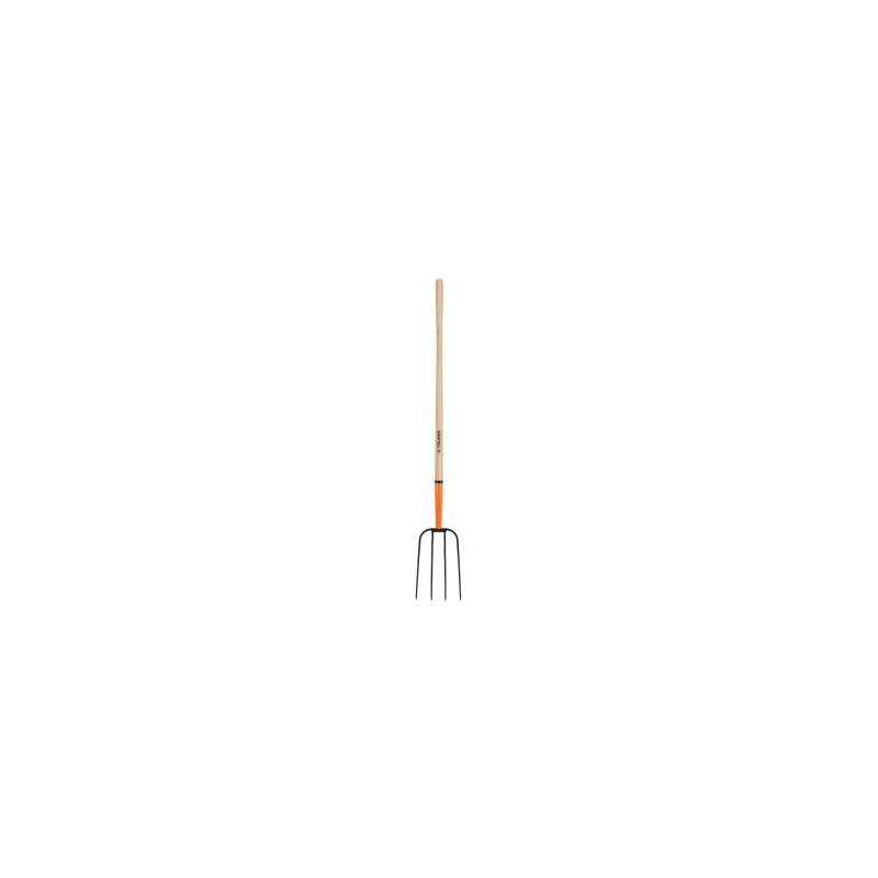 Bieldo para paja 4 dientes mango largo TRUPER 48? Mod. BPJ-4