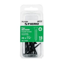 Blíster con 16 tornillos multiusos Fiero 6 x 1-1/2“ Mod. PIJ-638A