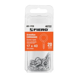 Blíster con 20 armellas cerradas de 17 x 40 Mod. AR-17CB
