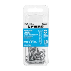 Blíster con tornillos para lámina Fiero 10 x 1” Mod. PILA-10X1A