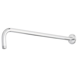 Brazo y chapetón para regadera Foset Riviera 50 centímetros cromado Mod. BCH-750