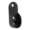 Brida Hermex negra para tubo ovalado de clóset Mod. BTO-5N