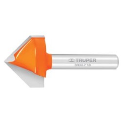 Broca para router, corte en “V” Truper
