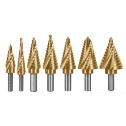 Brocas escalonadas de titanio Truper Expert